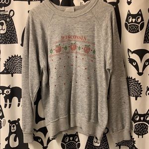 v i n t a g e  Wisconsin 🍎 sweatshirt